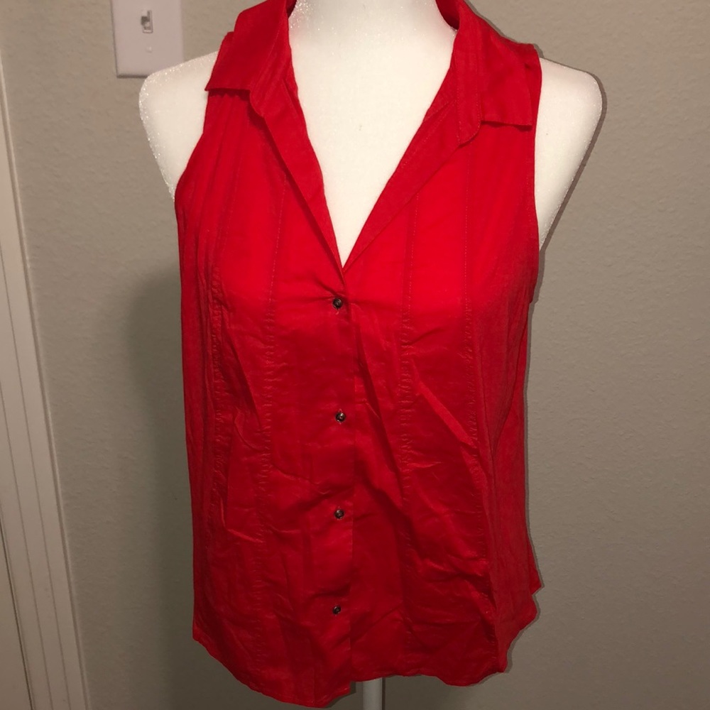 Chelsea & Violet Red Sleeveless Top